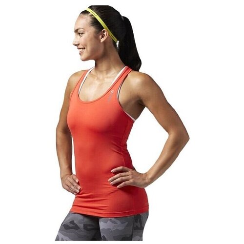 Reebok Majice brez rokavov Wor Fit Tank Rdeča Slike