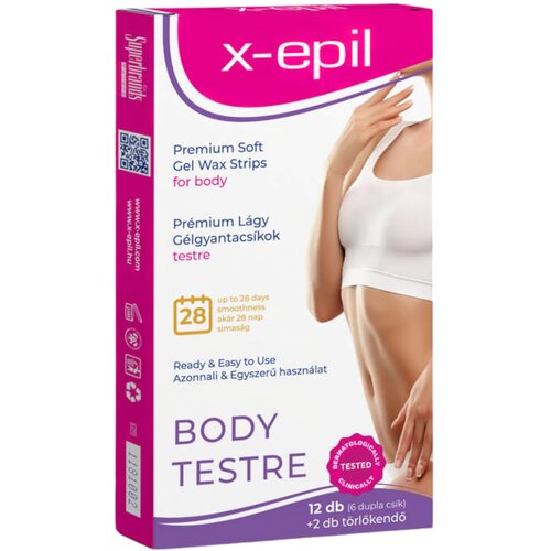 X EPIL vrhunske trake od gel smole spremne za upotrebu (12 kom) - prilagođene Cijene