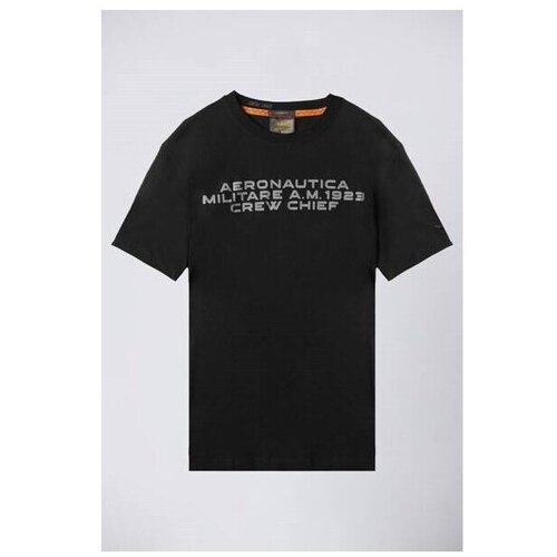 Aeronautica Militare Majice s kratkimi rokavi TS2330J61134300 Črna Cene