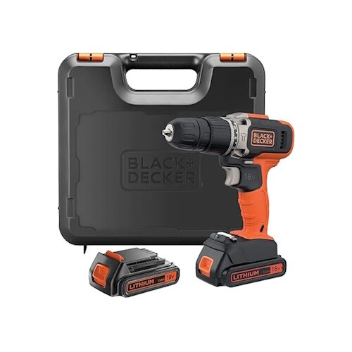 Black &amp;amp; Decker Akumulatorski vrtalnik BCD003C2K 18V, 2x 1,5Ah + kovček Slike