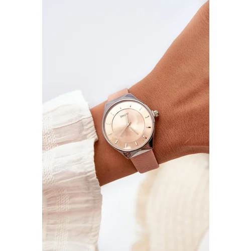 Ernest Women's Watch with Faux Leather Strap Pink E62013L