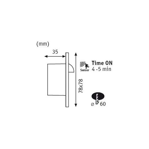 PAULMANN 92923 - LED/1,1W svetlo za stepeni&scaron;te sa senzorom WAND 230V 2700K Cene