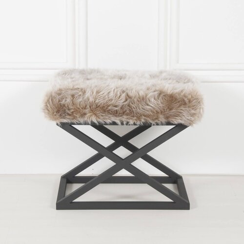 Atelier Del Sofa Capraz Plush - Black, Grey v2 BlackGrey Pouffe Cijene