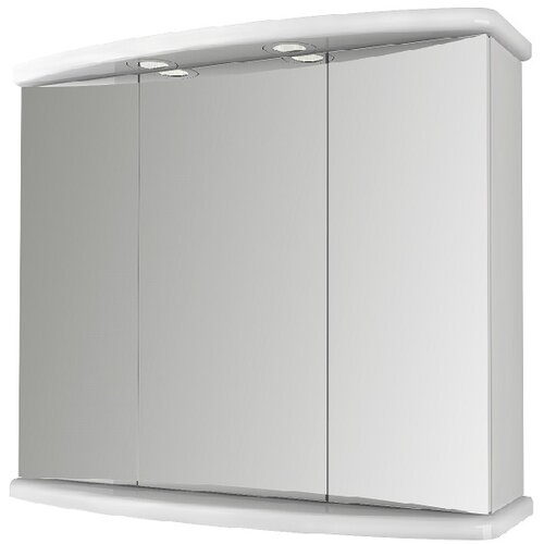 BADEN HAUS Omarica z ogledalom Ascoli (77,3 x 65,5 x 25 cm, bela, sijaj, LED) Slike