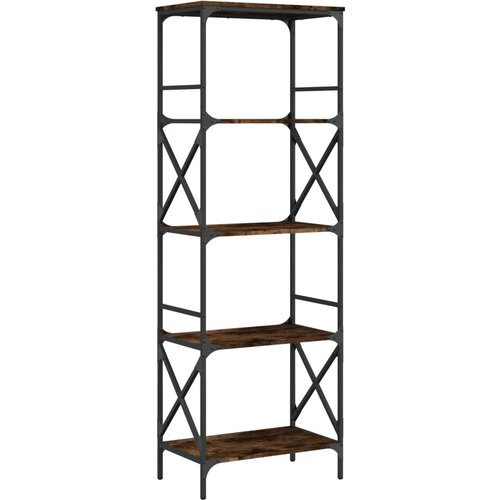 Maison Chic Knjižna omara - Knjižni regal 5-nadstropna dim. hrast 59x35x171 cm inž. les, (21725787) Cene