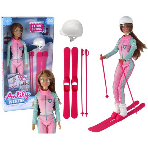 Lutka Anlily sa skijama - roza Cijene