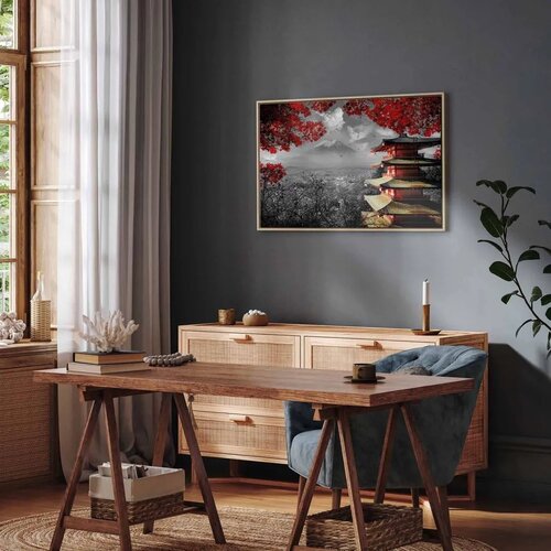  Slika - Adventure (1 Part) Wide 60x40 U prirodnom drvenom okviru Cene