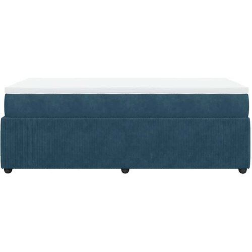 Box spring krevet s madracem tamnoplavi 100x200 cm bar&amp;scaron;unasti Slike