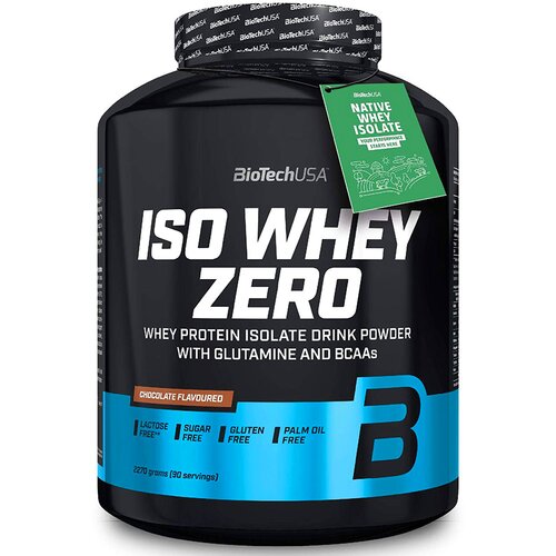 BioTech USA Protein IsoWhey Zero, Čokolada, 2,27kg Slike