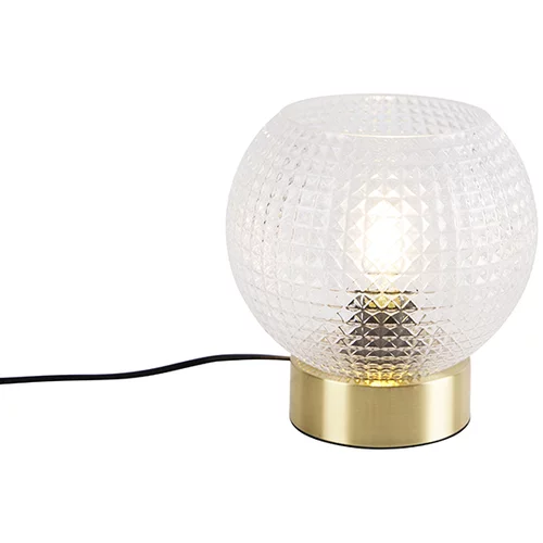 QAZQA Art Deco namizna svetilka medenina - Sphere