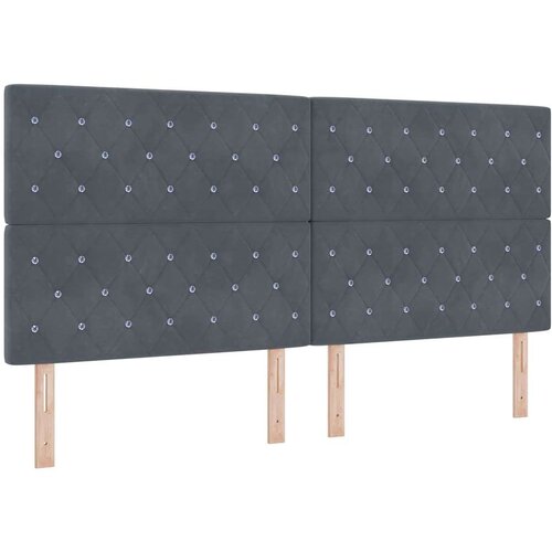 Box spring krevet s madracem tamno siva 200x200 cm bar&amp;scaron;un Slike