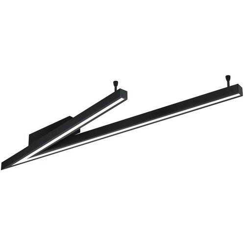 CINQUE črna led stropna svetilka z glasovnim upravljanjem s pomočjo mobilne aplikacije s kovinskim senčilom 35x127.5 cm cicanto – Cene