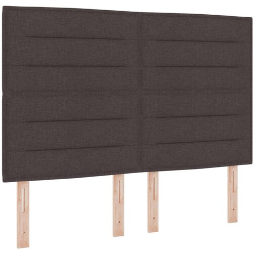 Box Spring Krevet Tamnosmeđi Tkanina 160 x 200 cm Izdržljiv Slike
