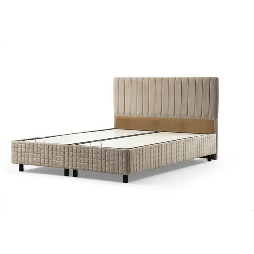 Hanah home Safir 90 x 190 - Brown Brown Single Bed Base & Headboard Cene
