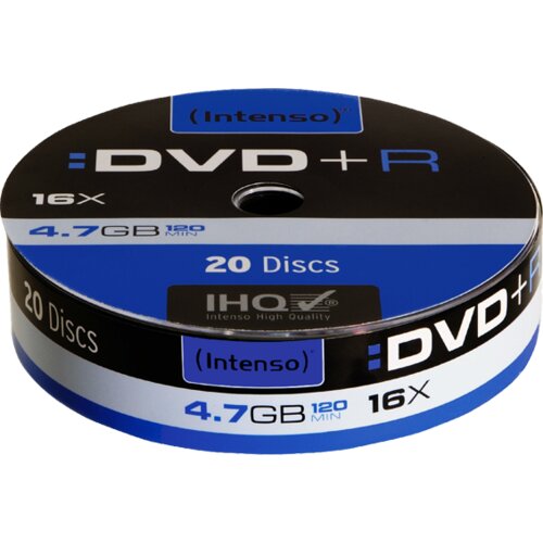 Intenso DVD+R 4,7 gb pak. 20 komada Spindle, DVD+R SHRINK 4,7 gb/20 Spindle Cijene