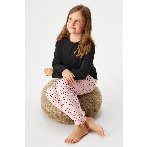 Astratex Dolga dekliška bombažna pižama Pink Soft Cene