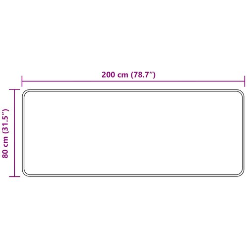  za tepih MARSA Bijeli 80 x 200 cm Poliester i PVC Slike