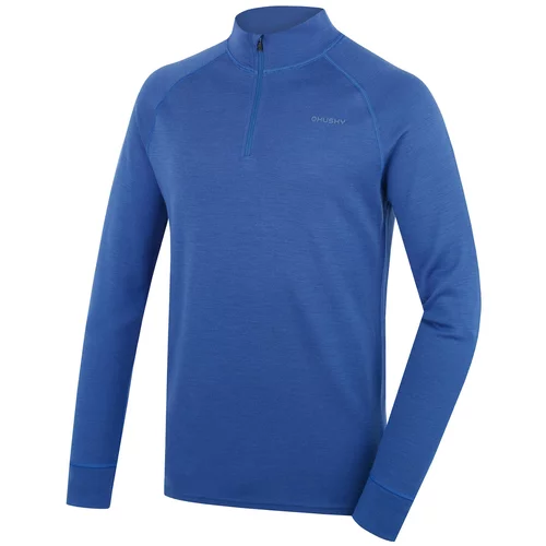 Husky Men's merino sweatshirt Aron Zip M blue