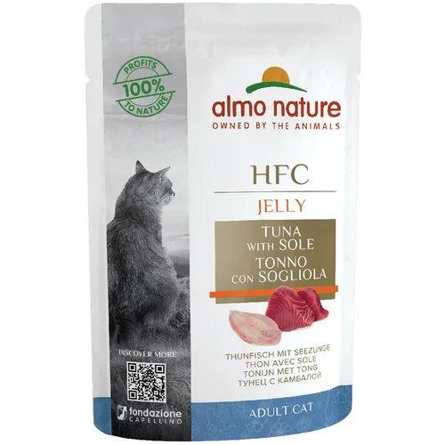 HFC Almo Nature Jelly vrečke 24 x 55 g Tuna & morski list