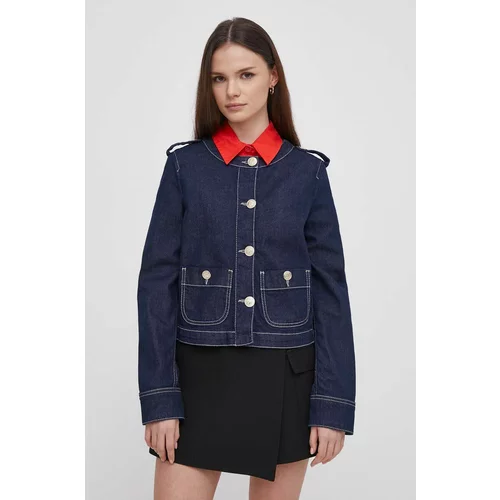 Emporio Armani Traper jakna za žene, boja: tamno plava, za prijelazno razdoblje, 3D2G63 2DM1Z