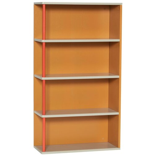 Hübsch Oranžna stenska polica iz masivnega jesena 60x109 cm Apollo – Cene