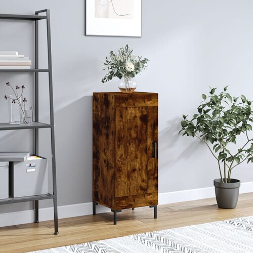 vidaXL Komoda dimljeni hrast 34,5x34x90 cm inženirski les Cene