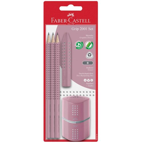 Faber-Castell Set Grip B, roza Cene