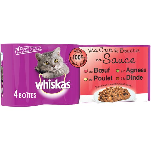  Varčno pakiranje Whiskas La Carte 24 x 390/400 g - Meso v omaki (24 x 400 g) Cijene