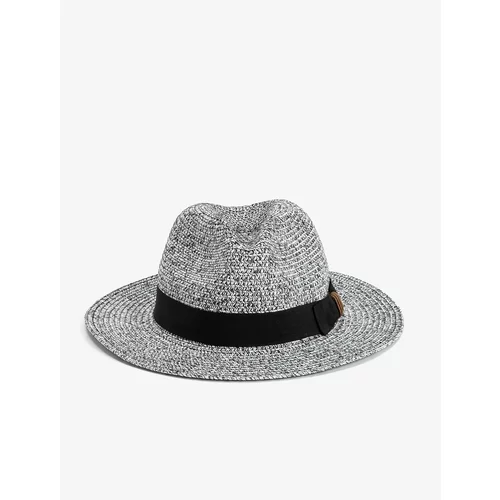 Koton Straw Hat with Band Detail and Knitted Motif