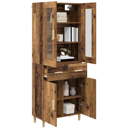  Highboard Staro drvo 69,5 x 34 x 180 cm Konstruirano drvo Slike