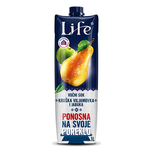 Nectar life premium 100% voćni sok kruška i jabuka 1L tetra brik Cene