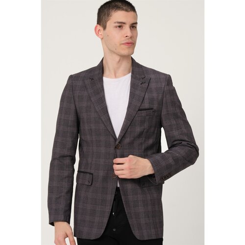 Dewberry C9058 MEN'S JACKET-BLACK-BURGUNDY Cijene