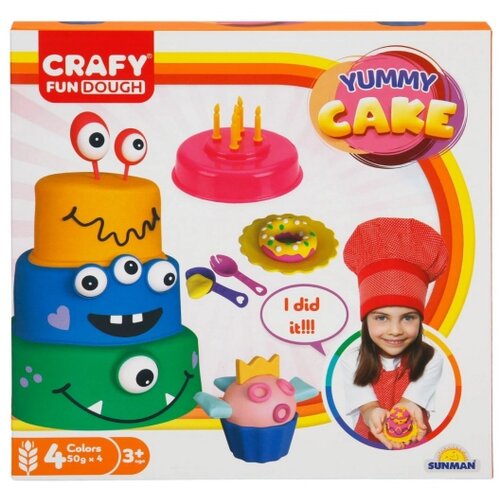 Sunman SET YUMMY CAKE 17 KOM (4 BOJE/13 DODATAKA) Slike