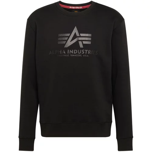 Alpha Industries Majica siva / črna