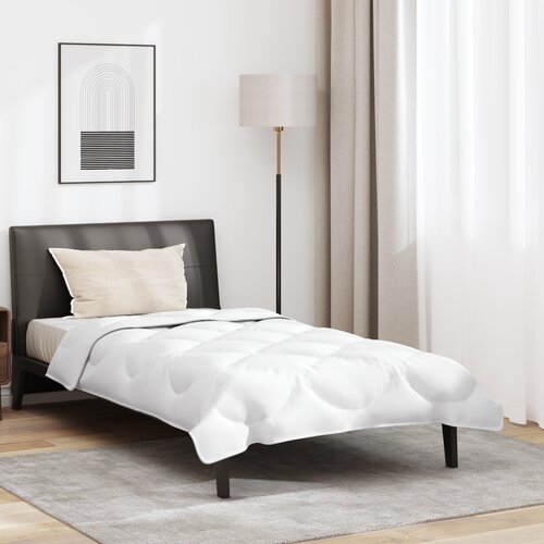 vidaXL Poplun s jastukom 2 pcs Bijela 135 x 200 cm Mikrofibra Cene