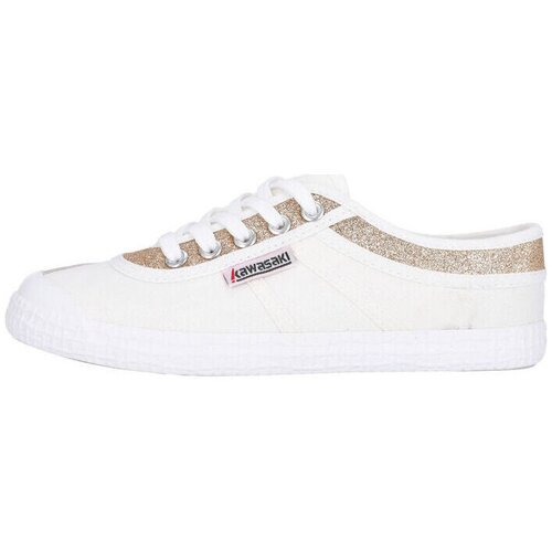 Kawasaki Glitter Canvas Shoe K194522-ES 8890 Gold Bijela Slike