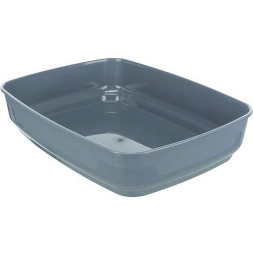 Pijesak WC posoda za mačke Delio z robom 35&amp;times;20&amp;times;48 cm sivo/bela Slike