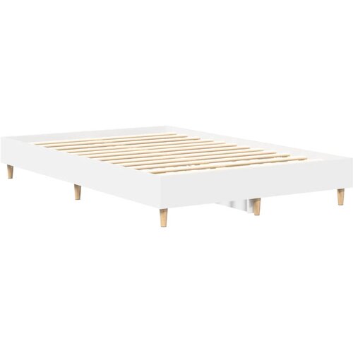  Okvir za krevet bijeli 120 x 200 cm konstruirano drvo Slike