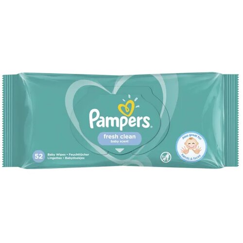 Pampers baby vlažne maramice fresh 52kom Slike