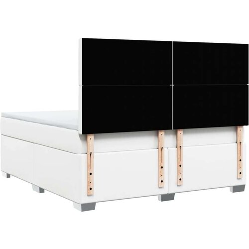 vidaXL Krevet s oprugama i madracem bijeli 180x200 cm umjetna koža Cijene