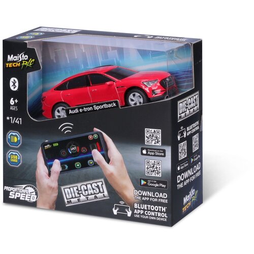 Maisto automobil R/C 1:41 Die-Cast Metal RC (bluetooth car), sort 82651 Cijene