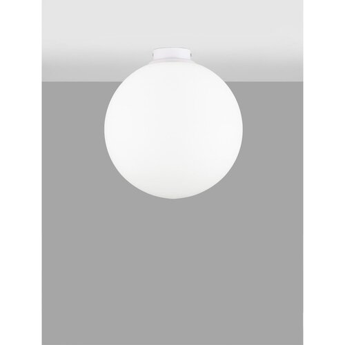 Nova Luce Bela steklena stropna svetilka Nevoso &amp;ndash; Slike
