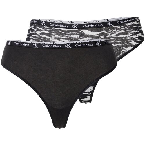 Calvin Klein Underwear Tanga gaćice crna / bijela Cijene