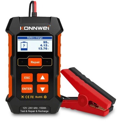 CAR 888 ACCESSORIES Tester akumulatora, 3 u 1, 12 V/10 A, 24 V/5 A, 4-150 Ah Cene