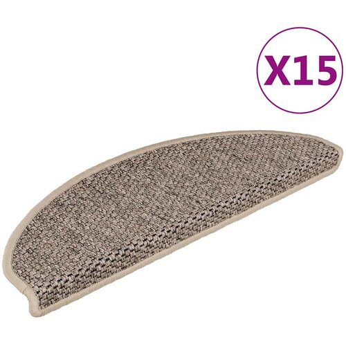  Samoljepljivi otirači za stepenice 15 kom 65x21x4 cm tamnobež Cijene
