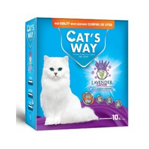 CATS WAY Box Lavender posip za macke 10l Slike
