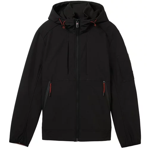 Tom Tailor Funkcionalna jakna temno rdeča / črna