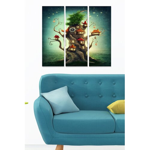 Wallity MDF1113139658 Multicolor Decorative MDF Painting (3 Pieces) Cijene