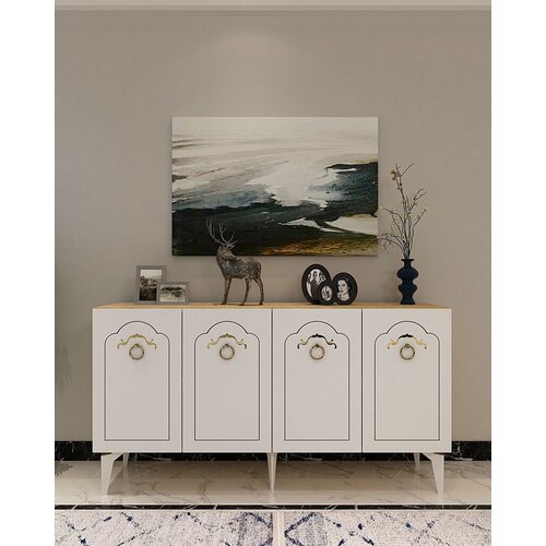 Hanah home Konzolni sto Violet, 150x75x35 cm, Beli Cene