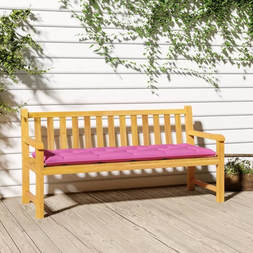 VidaXL Blazina za klop roza 150x50x7 cm blago Slike